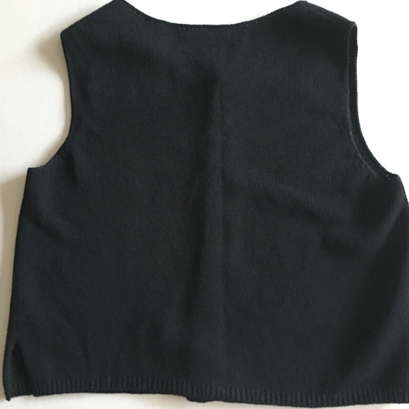 Duna Handloomed California Black Sleeveless Top Size M - Picture 3 of 4